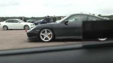 Insanely tuned Mitsubishi EvoVI vs Ruf R Turbo 650, base Porsche 911 GT2