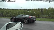 [4k] Corvette ZR1 vs Ferrari 458 Italia