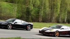 Ferrari 458 Spider vs 430 Scuderia GTBOARD.com Event May 2013