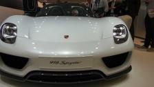 Lights ON Porsche 918 Spyder Porsche Exclusive (front and rear lights) Frankfurt 2013 IAA