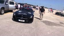 Mercedes SLS AMG Black Series at Daytona SPeedway during Gumball 3000 Miami2Ibiza 2014