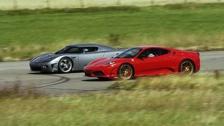 HD: Koenigsegg CCX vs Ferrari 430 Scuderia UNCUT Cam 1 Race 1: GTBOARD.com