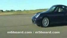 BMW M6 racign a Porsche 911 Turbo (996) rolling start