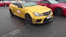 Ultra HD 4k nice Mercedes C63 AMG Coupe Black Series Designo at AutoLife Mantorp meet April 2014