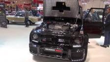 Engine of Brabus G800 V12 BiTurbo Geländewagen 800 HP based on G65 AMG at Essen 2013
