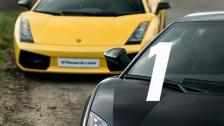 HD: Race 1 Lamborghini LP560-4 vs Superleggera Gallardo
