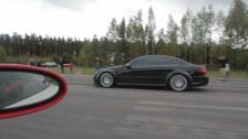 9ff GTurbo 750 Porsche 911 GT3 RS based vs Mercedes CLK63 AMG Black Series Kompressor Xtra Power