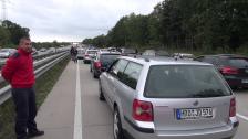 Autobahn FAIL with BMW M5 20 Jahre BMW Motorsport towards Nürburgring from Stockholm
