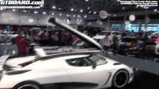 Koenigsegg Agera R with winterwheels and Extrem.com Koenigsegg skis