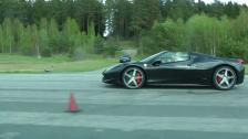 Lamborghini Gallardo LP560-4 Spyder vs Ferrari 458 Italia Spider (both top DOWN)