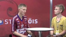 Debutanten Henrik Carlsson efter 1-0 mot IK Oddevold