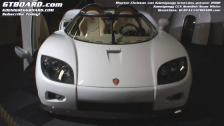 HD: Christian von Koenigsegg with the Swedish Snow White Koenigsegg CCX