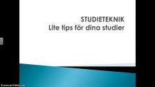 Studieteknik: lite tips för dina studier - inläst på spanska