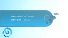 Webbcastnyheter 09/11-17 13:54 - 14:02