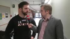 Målskytten Jakob Wulcan efter matchen mot Skövde