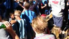 Innan matchen med Djurgårdsfamiljen