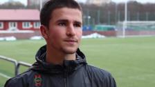 Alexander Seger efter A-lagsdebuten